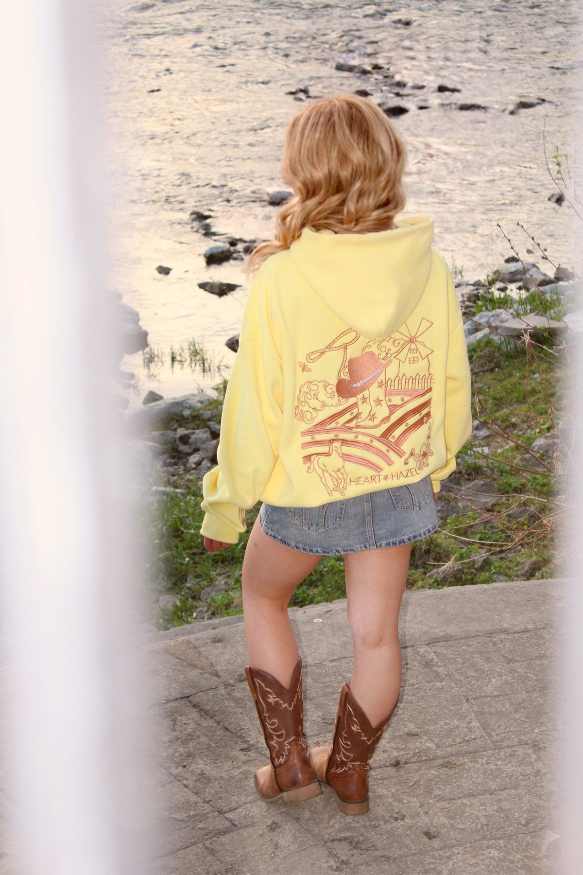 "Hazel Fields" Hoodie in Dandelion