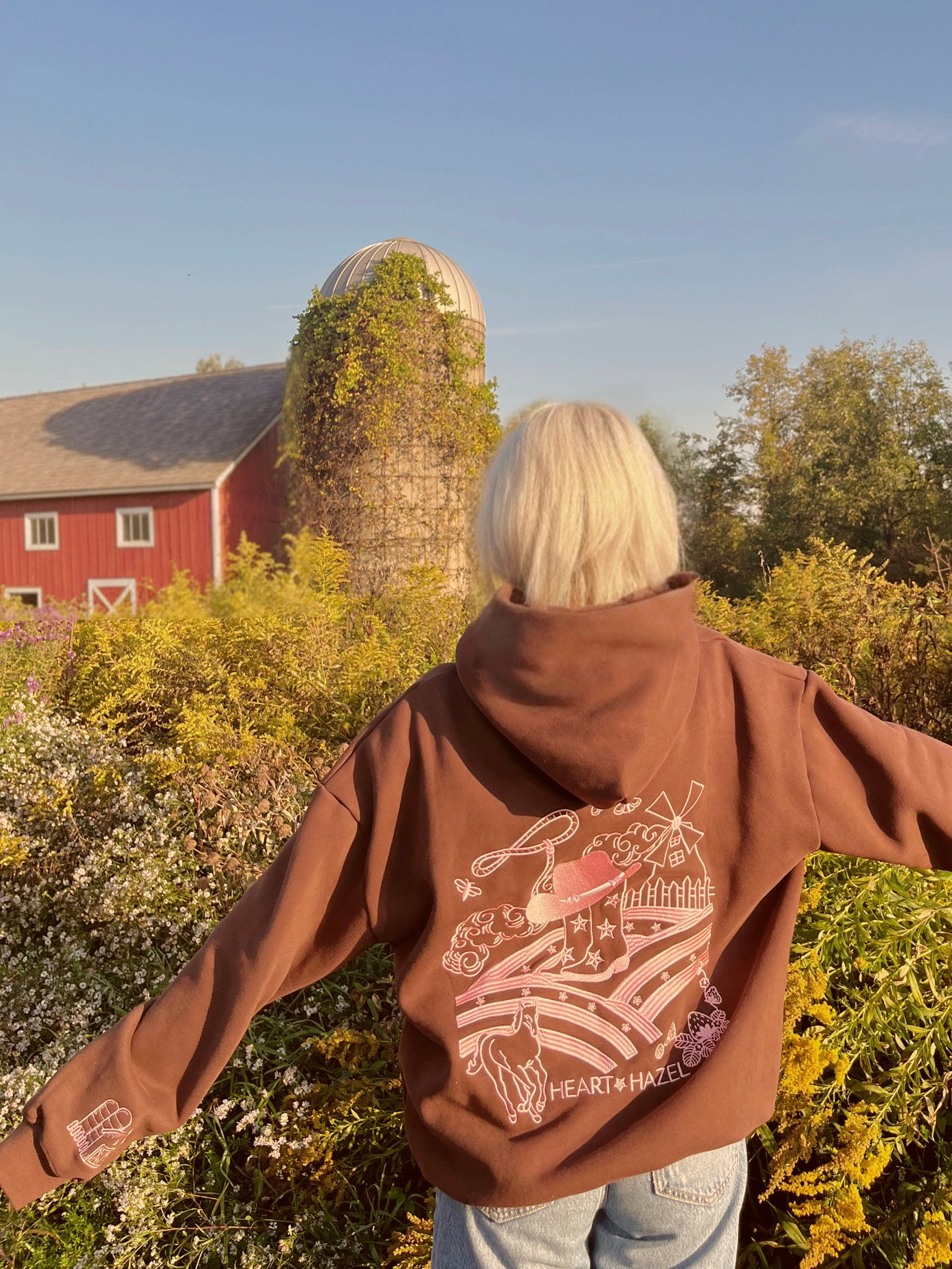 PRE-ORDER “Hazel Fields” Hoodie in Chestnut
