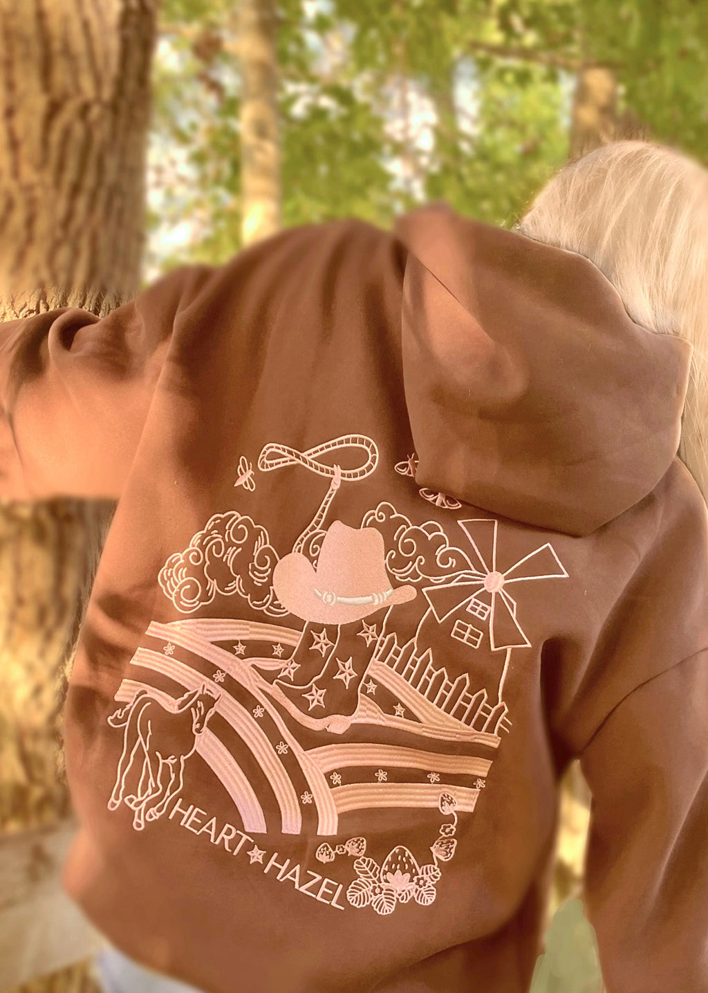PRE-ORDER “Hazel Fields” Hoodie in Chestnut
