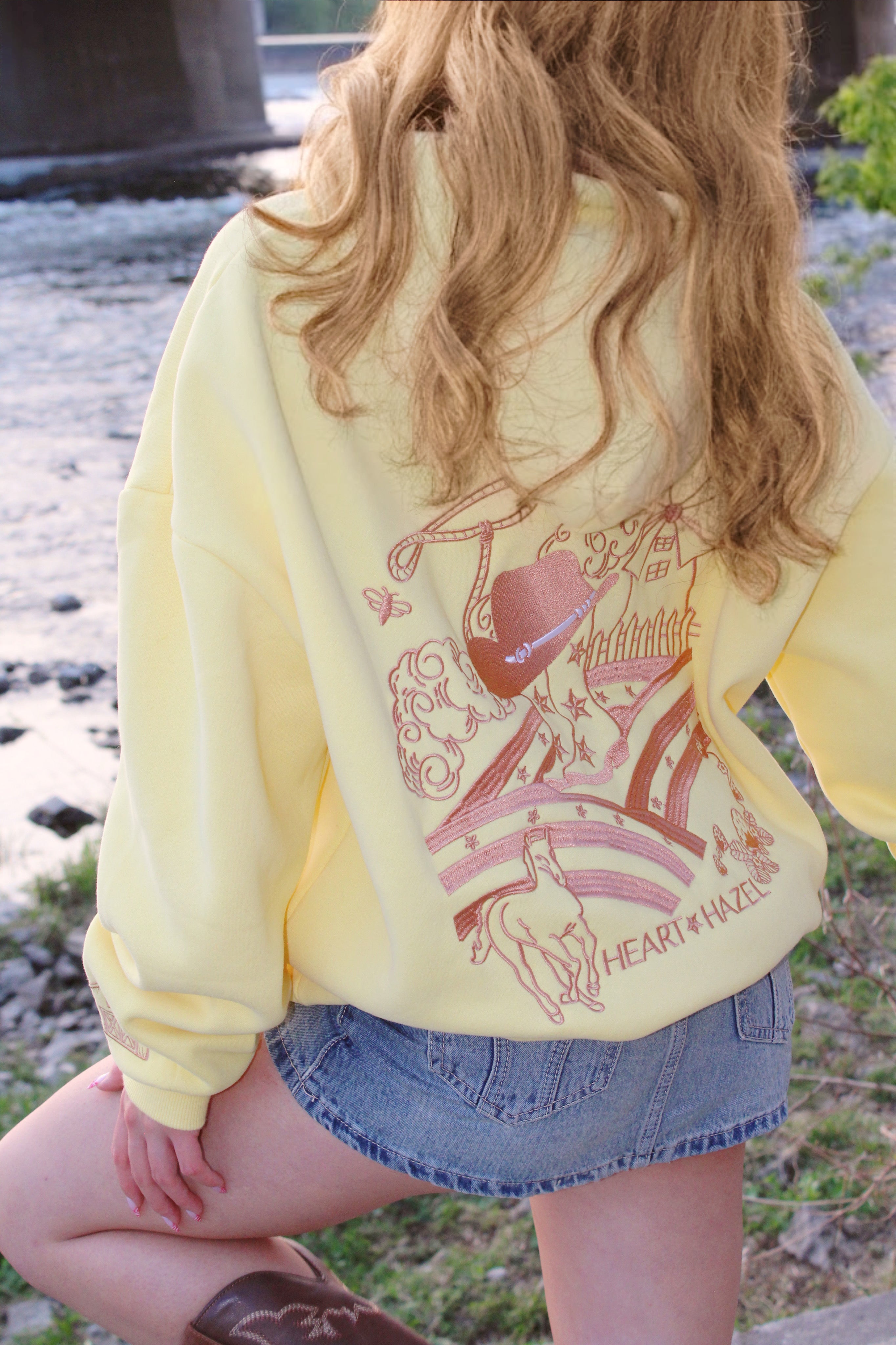 "Hazel Fields" Hoodie in Dandelion