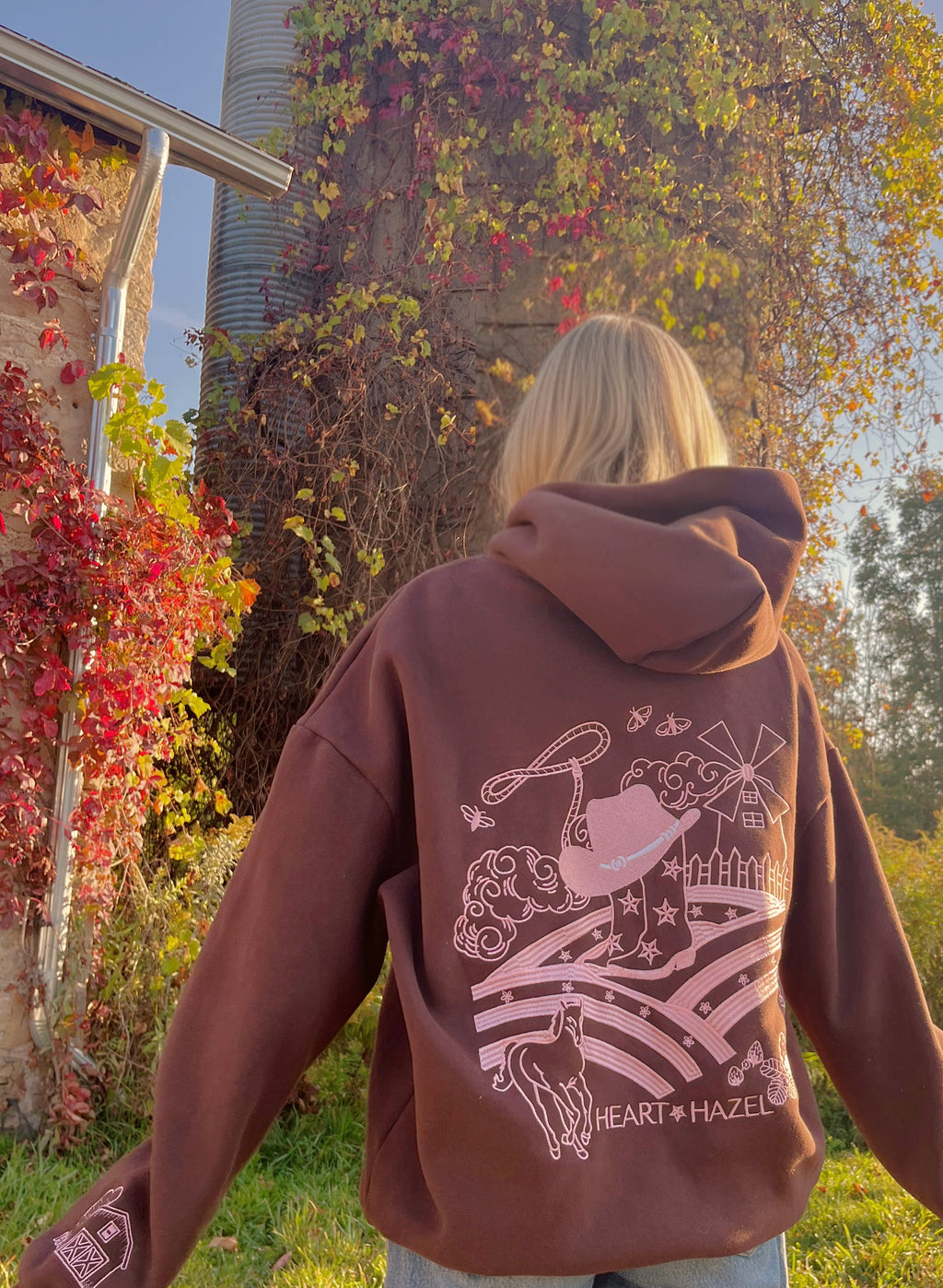 PRE-ORDER “Hazel Fields” Hoodie in Chestnut