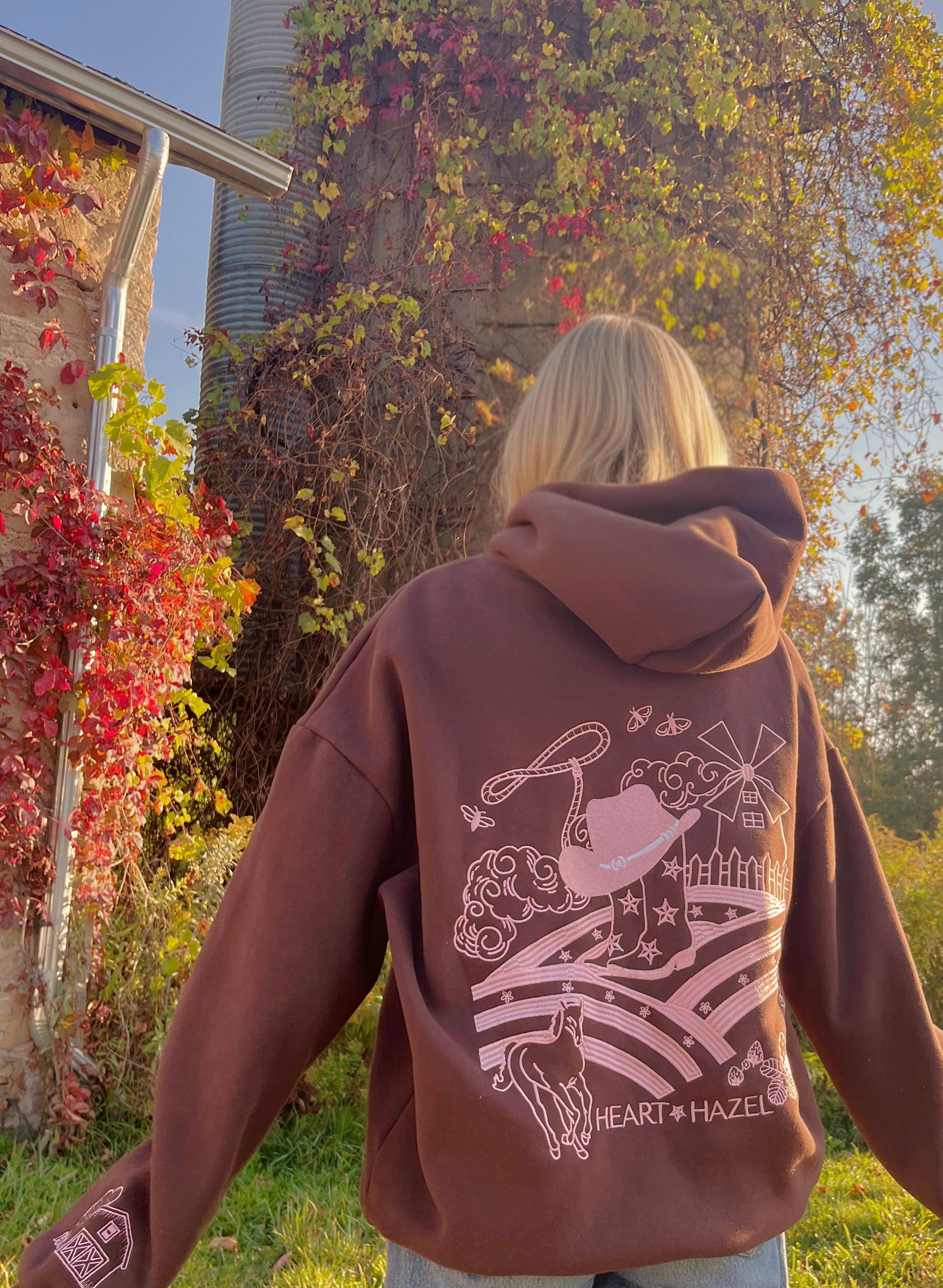 PRE-ORDER “Hazel Fields” Hoodie in Chestnut