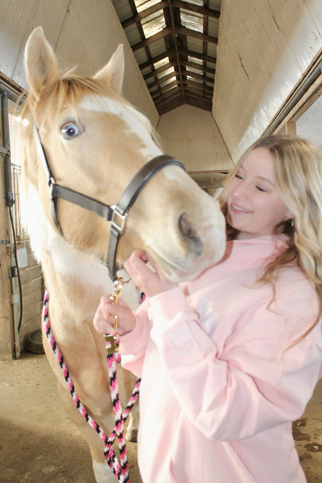 “Hazel Fields” Hoodie in Blushing Skies