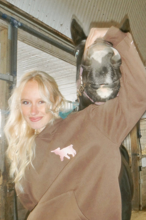 PRE-ORDER “Hazel Fields” Hoodie in Chestnut