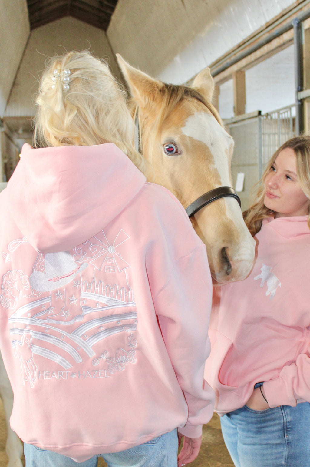 “Hazel Fields” Hoodie in Blushing Skies