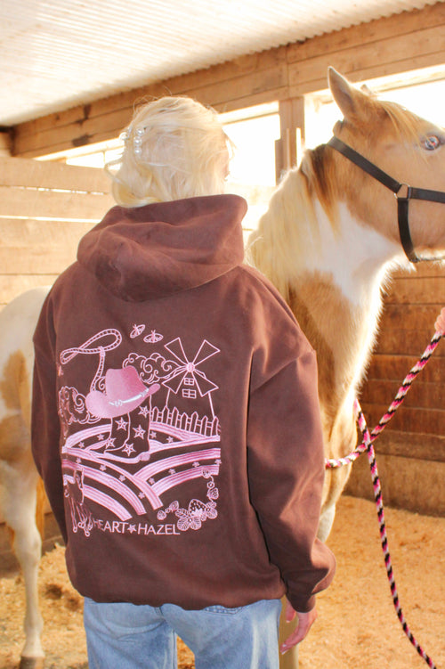 PRE-ORDER “Hazel Fields” Hoodie in Chestnut