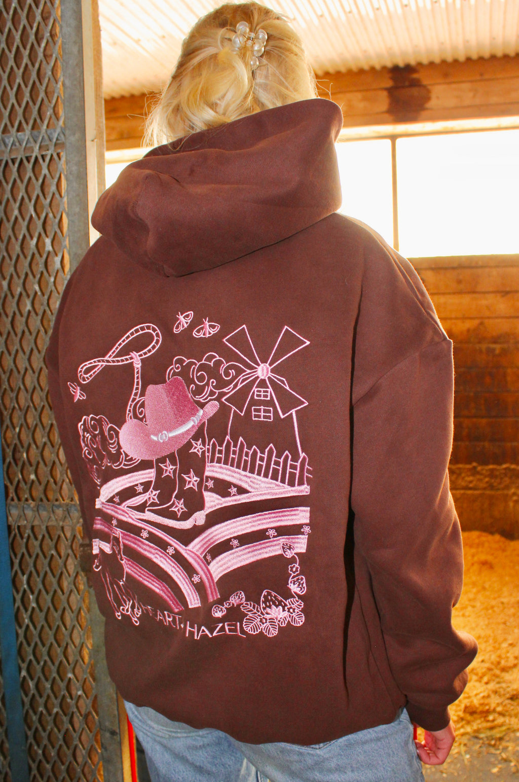 PRE-ORDER “Hazel Fields” Hoodie in Chestnut