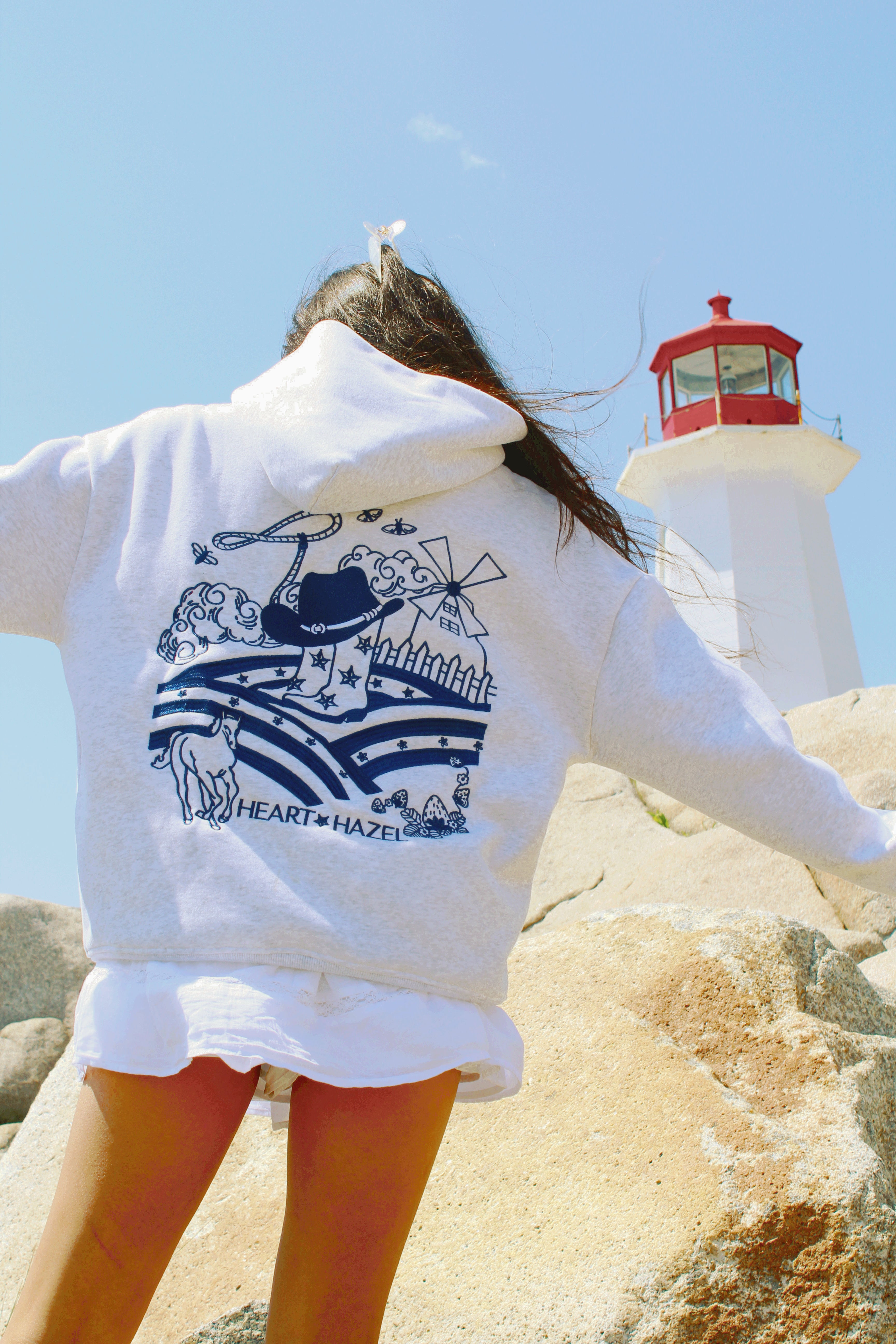 PRE-ORDER "Hazel Fields" Hoodie in Midnight Prairie (ships sept-oct)