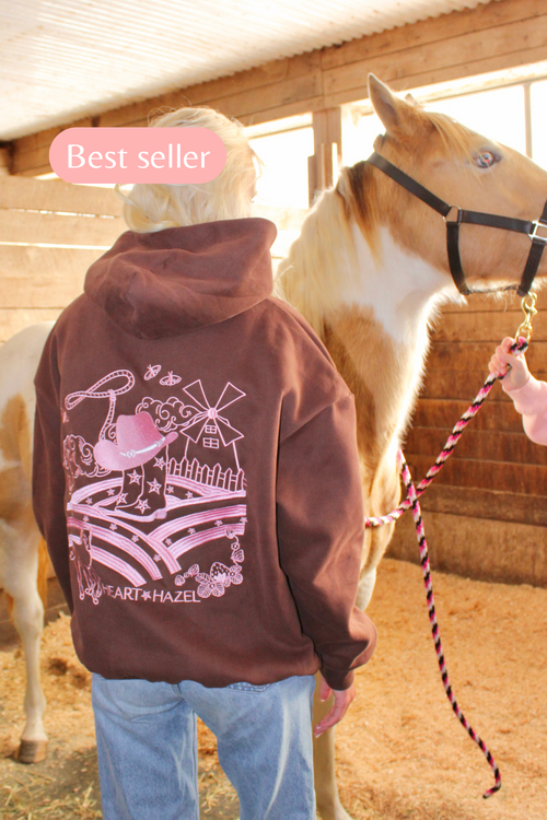 “Hazel Fields” Hoodie in Chestnut